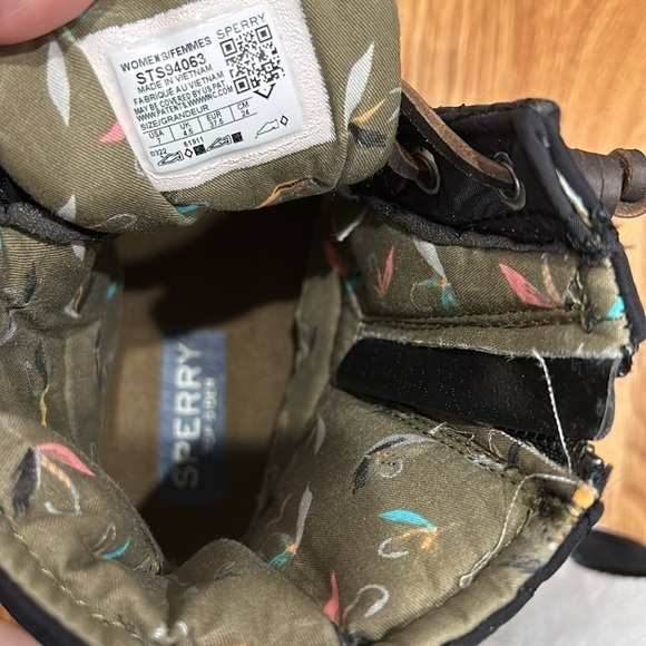 Sperry Black and Brown Winter Rain Boots - Picture 8 of 11